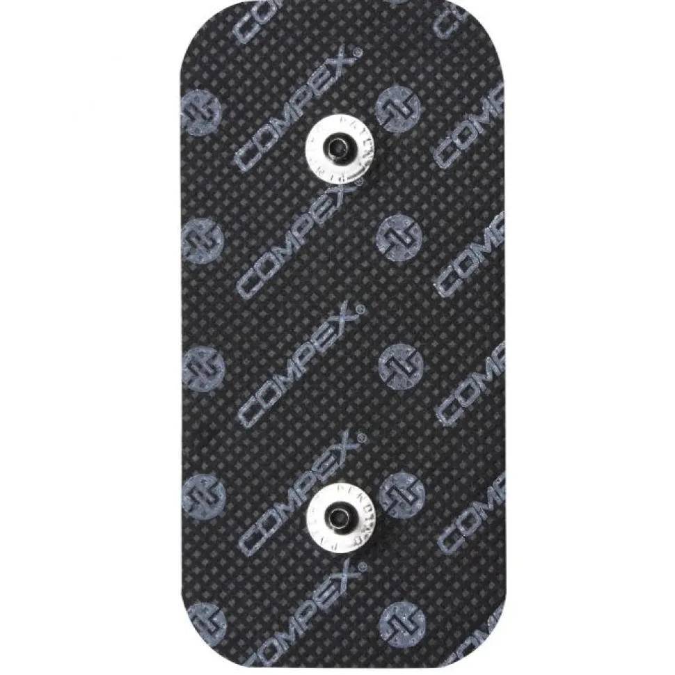 2 Electrodes 2 Snaps 5*10cm - Accessoire Electrostimulation | Compex