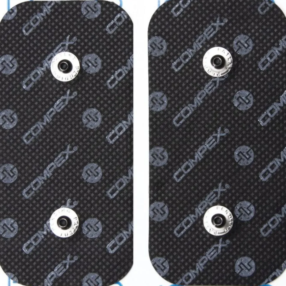 2 Electrodes 2 Snaps 5*10cm - Accessoire Electrostimulation | Compex