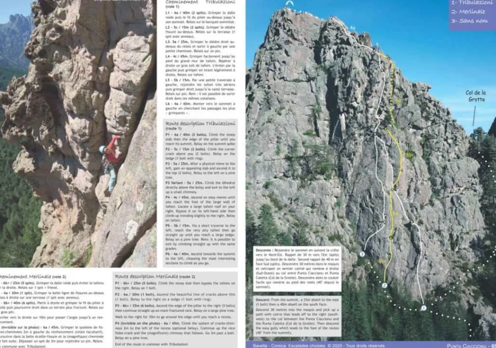 Bavella - Corsica Escalades Choisies - Topo | Omega Roc Sas