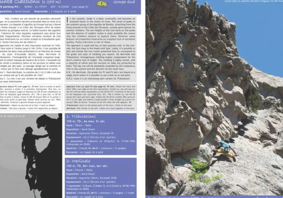 Bavella - Corsica Escalades Choisies - Topo | Omega Roc Sas