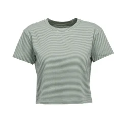 Bd Stripe Crop T-shirt Foam Green - Tee Shirt Mc | Black Diamond