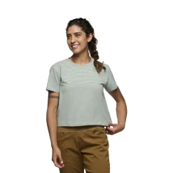 Bd Stripe Crop T-shirt Foam Green - Tee Shirt Mc | Black Diamond