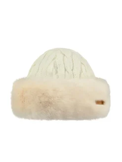 Bonnet Fourrure Fur Cable Femme Blanc - Bonnet | Barts