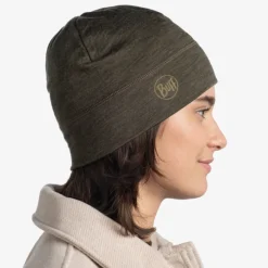 Bonnet Merino Lightweight Solid Bark - Bonnet | Buff