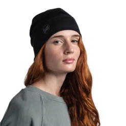 Bonnet Merino Lightweight Solid Black - Bonnet | Buff