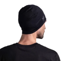 Bonnet Merino Lightweight Solid Black - Bonnet | Buff