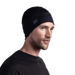 Bonnet Merino Lightweight Solid Black - Bonnet | Buff
