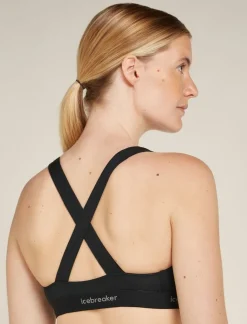Brassiere Mer 125 Cool-lite Sprite Racerback Black | Icebreaker