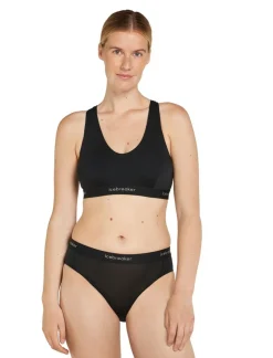 Brassiere Mer 125 Cool-lite Sprite Racerback Black | Icebreaker