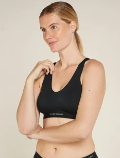 Brassiere Mer 125 Cool-lite Sprite Racerback Black | Icebreaker