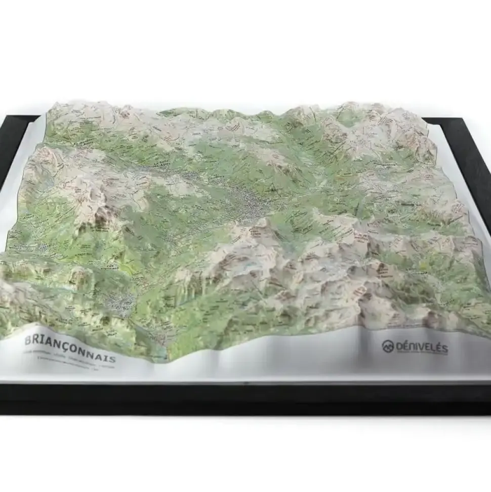 Carte En Relief Brianconnais - Equipement Outdoor | Deniveles Editions