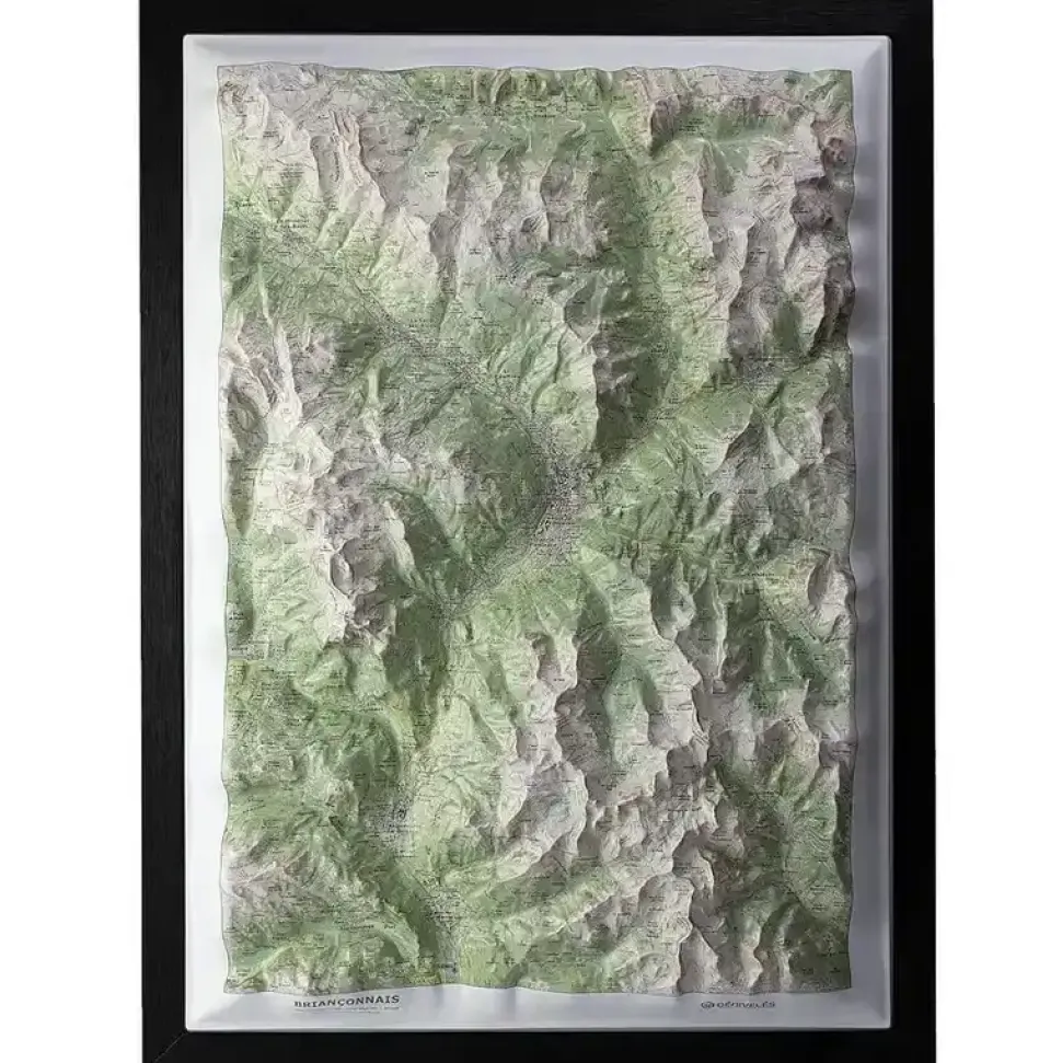 Carte En Relief Brianconnais - Equipement Outdoor | Deniveles Editions