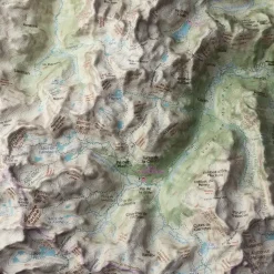 Carte En Relief Massif Des Cauterets | Deniveles Editions