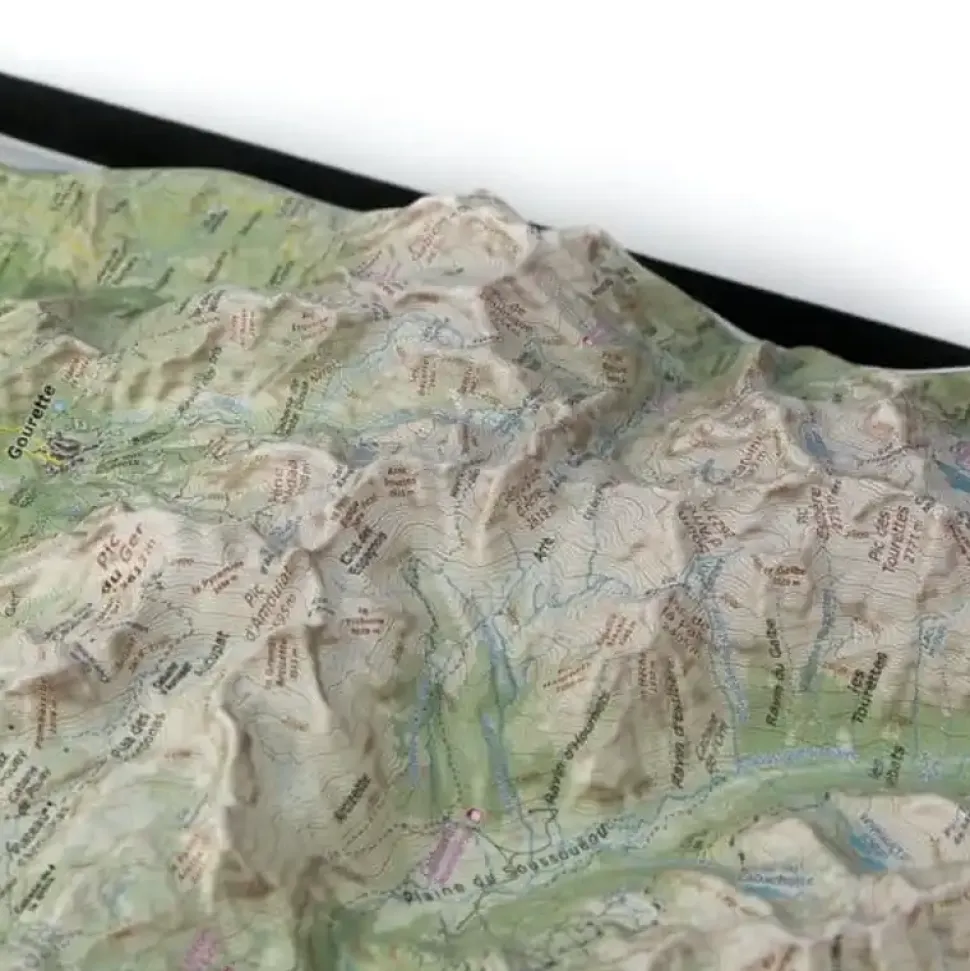 Carte En Relief Pic D Ossau - Equipement Outdoor | Deniveles Editions