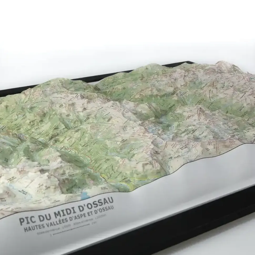 Carte En Relief Pic D Ossau - Equipement Outdoor | Deniveles Editions