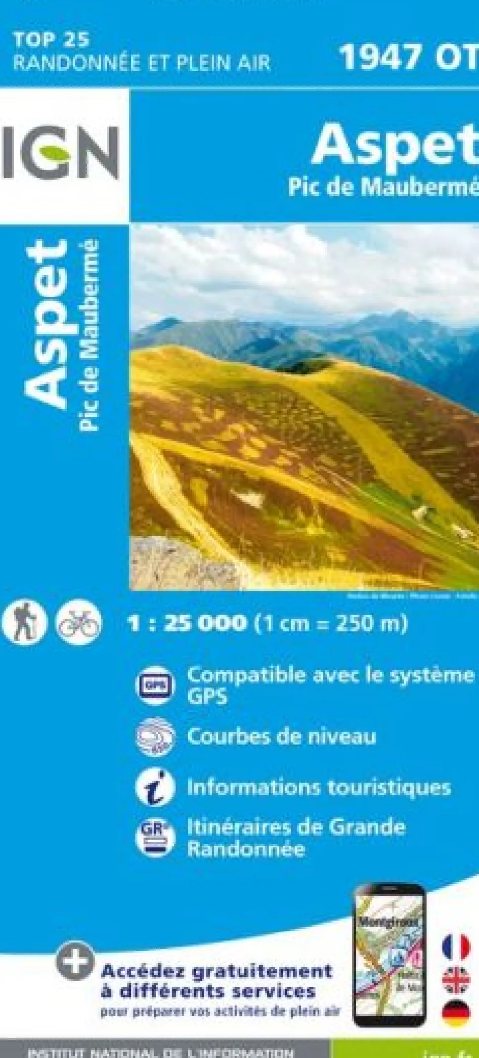 Carte 1947ot Aspet Pic De Mauberme - Cartes | Ign