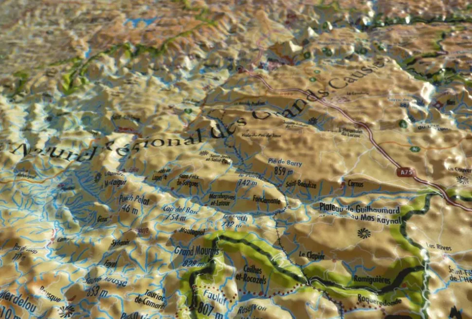 Cevennes Grands Causses - Cartes | 3dmap