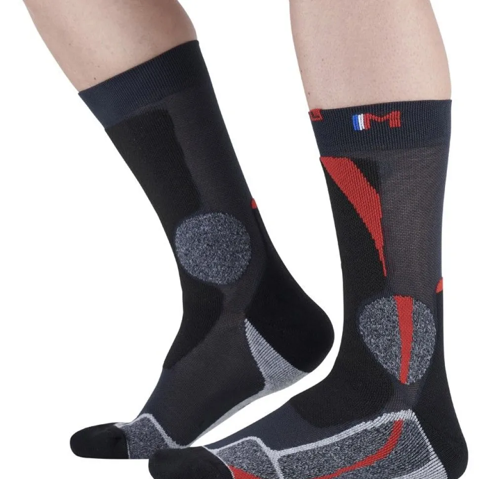 Chaussette Trek Expert Rouge Noir - Chaussettes | Monnet