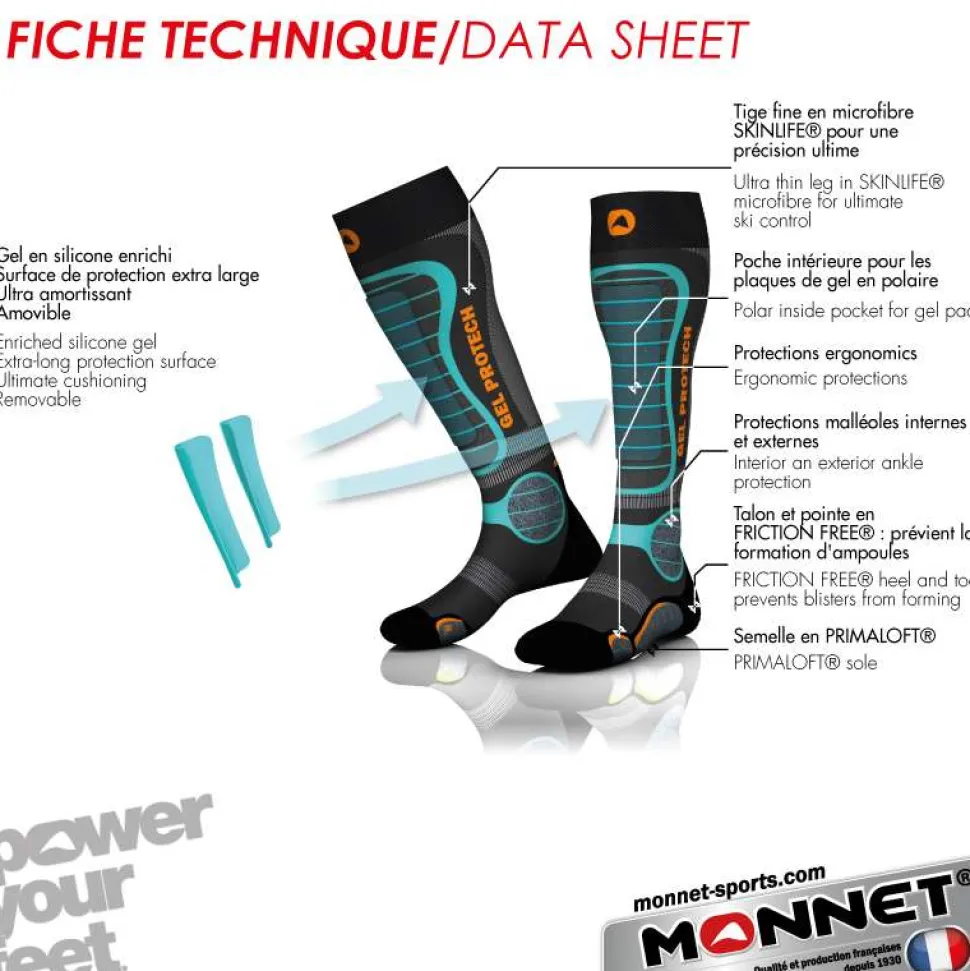 Chaussettes Gelprotech Protection Tibia