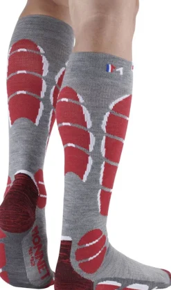 Chaussettes Ski Light Wool Rouge - Chaussettes | Monnet