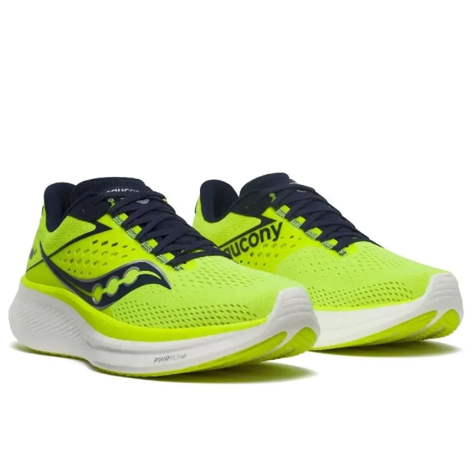 Chaussure De Running Ride 17 Citron Navy - Chaussures | Saucony