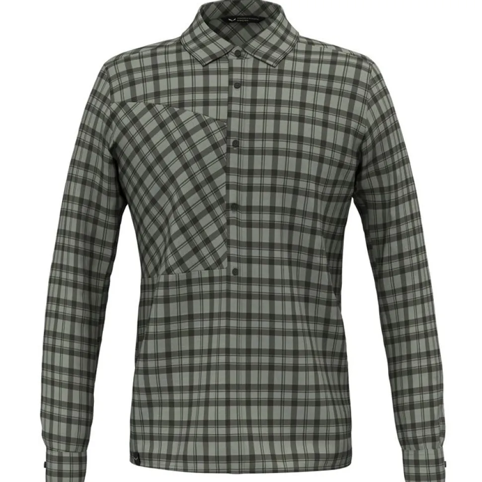 Chemise Fanes Flannel Shadow Dark Olive - Chemise | Salewa
