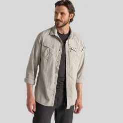 Chemise Nosilife Adventure Long Sleeved III Parchment | Craghoppers