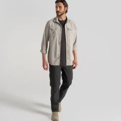 Chemise Nosilife Adventure Long Sleeved III Parchment | Craghoppers