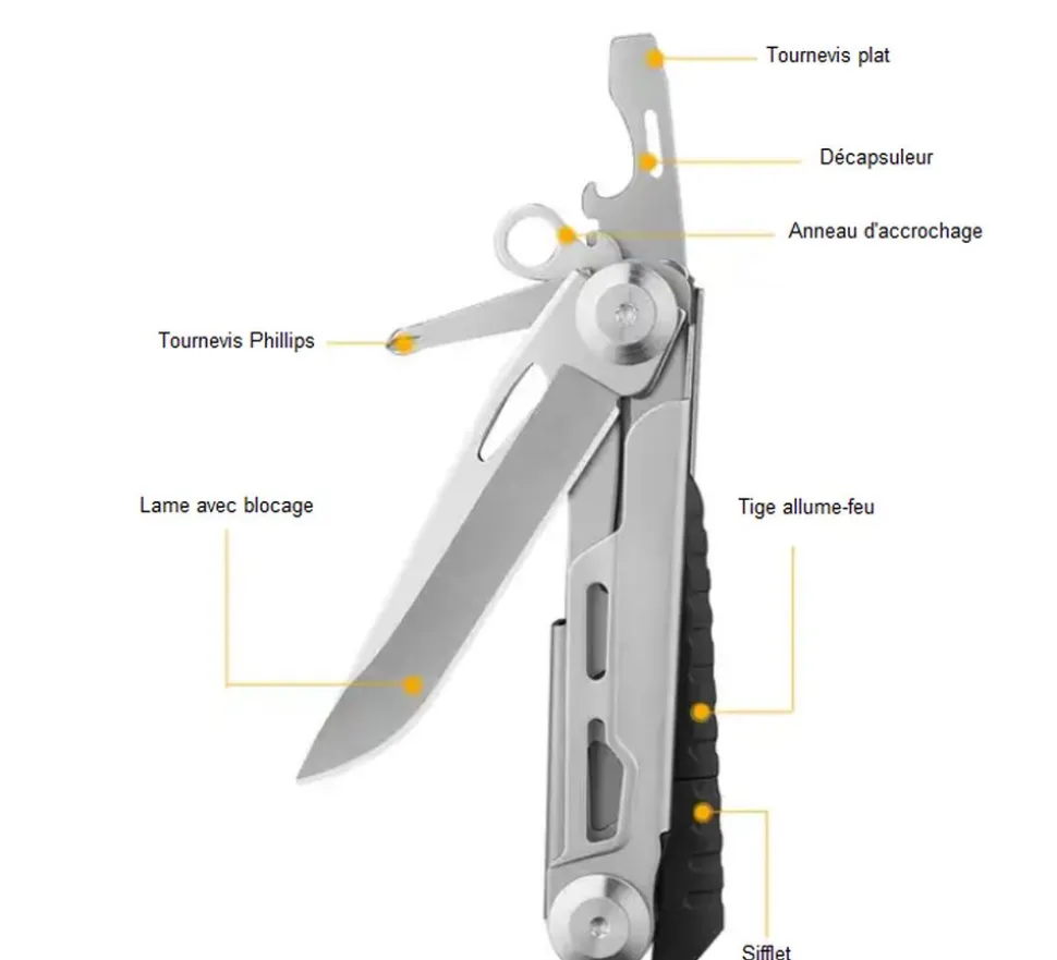Couteau Allume Feu - Porte Cles | Outdoor Aventure