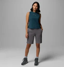 Débardeur Femme Columbia Move High Neck Everblue Heather - Debardeur | Columbia