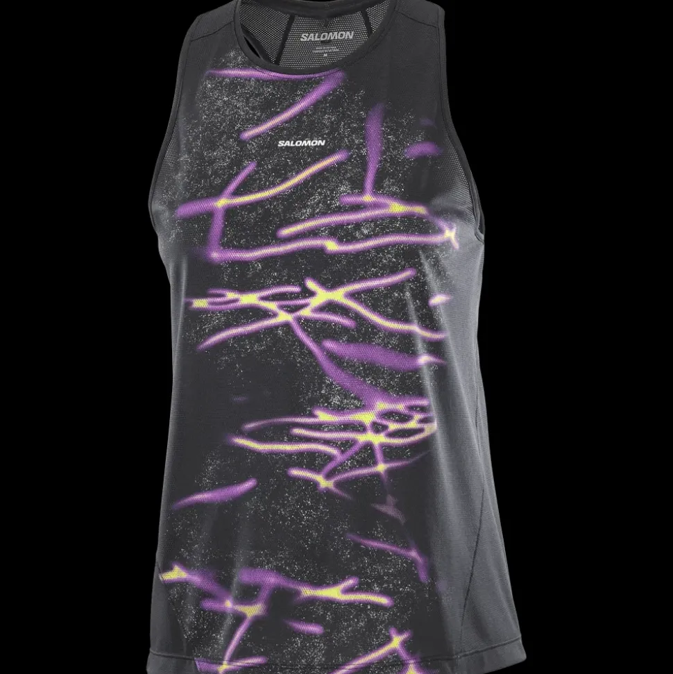 Débardeur Femme Shkout Core Tank Gfx Deep Black - Debardeur | Salomon