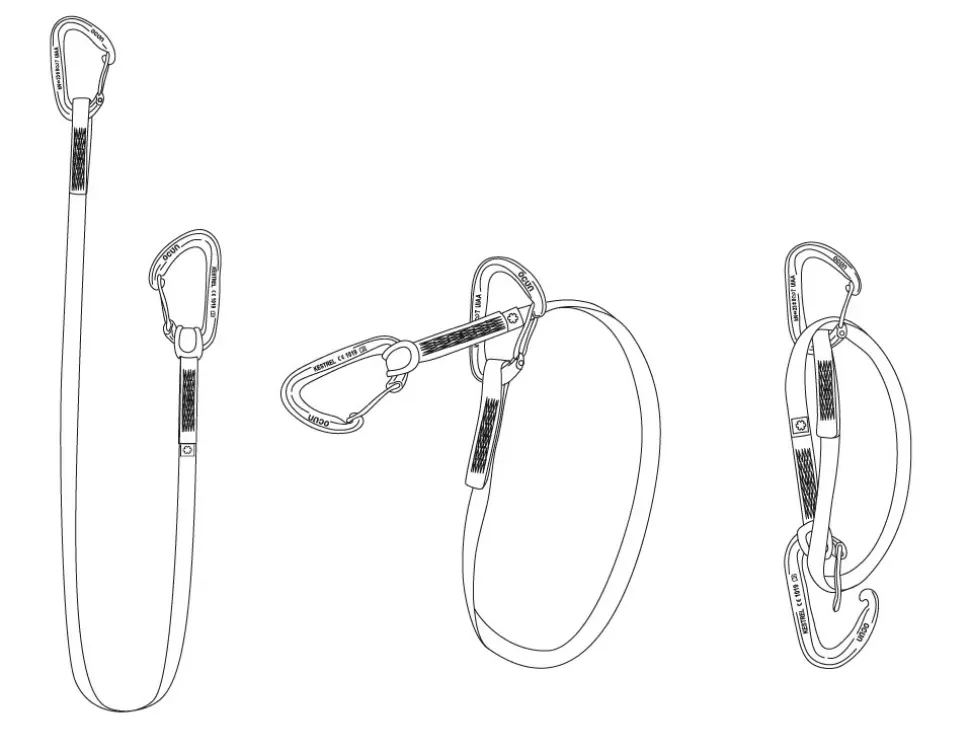Degaine Kestrel Qd St-sling Dyn 12 80cm - Degaine Unite | Ocun