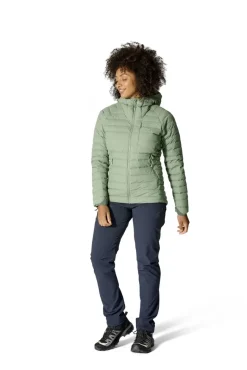 Doudoune Femme Microlight Windstopper Dark Fig Green - Doudoune | Rab