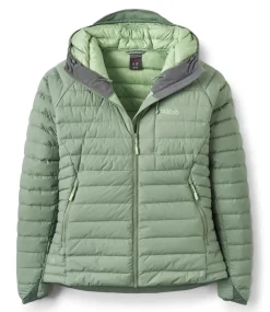 Doudoune Femme Microlight Windstopper Dark Fig Green - Doudoune | Rab