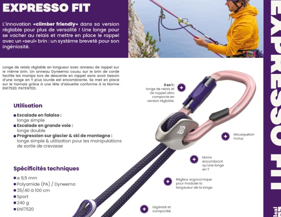 Expresso Fitt Matt Green - Equipement Outdoor | Beal