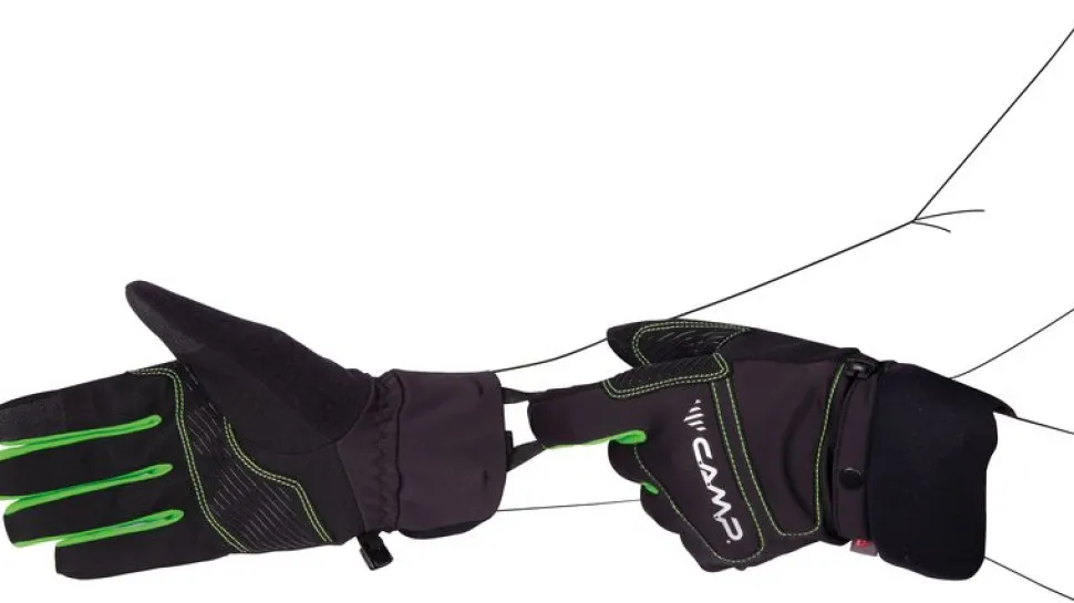 Gants G Comp Warm Black Green - Gants | Camp