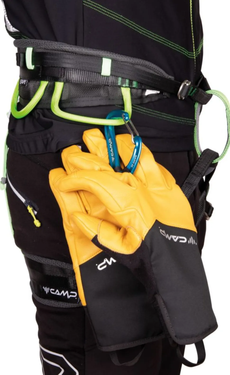 Gants G Crest Black Yellow - Gants | Camp
