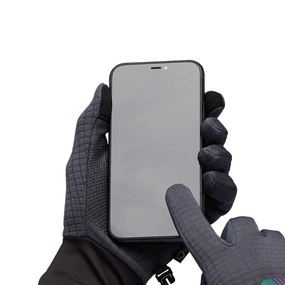Gants Gridtech Storm Hood Carbon Glacier - Gants | Black Diamond