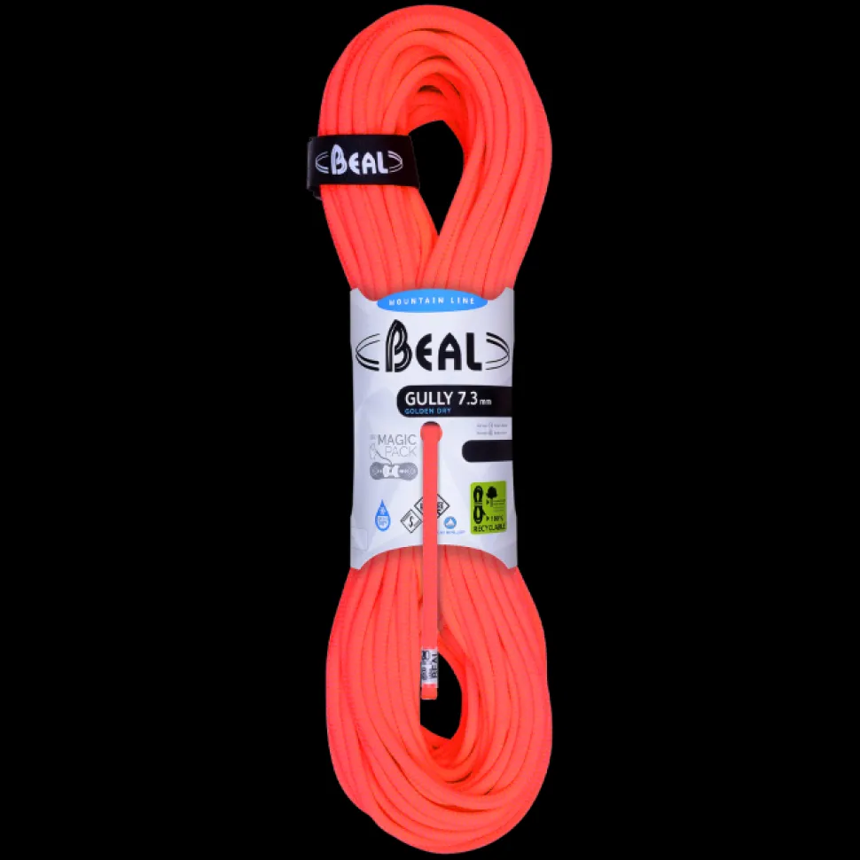 Gully 7,3mm Golden Dry 50m Orange - Cordes A Double | Beal