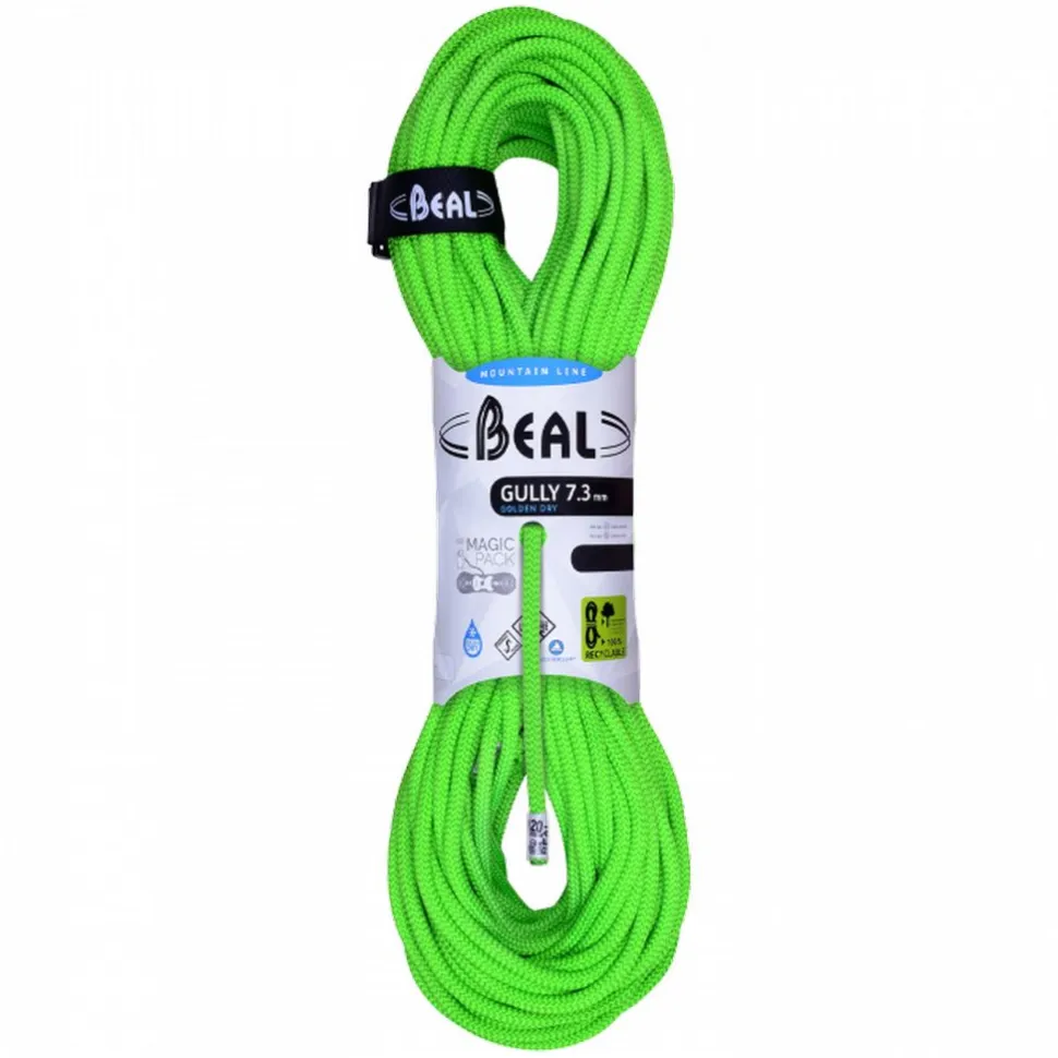 Gully 7,3mm Golden Dry 50m Vert - Cordes A Double | Beal