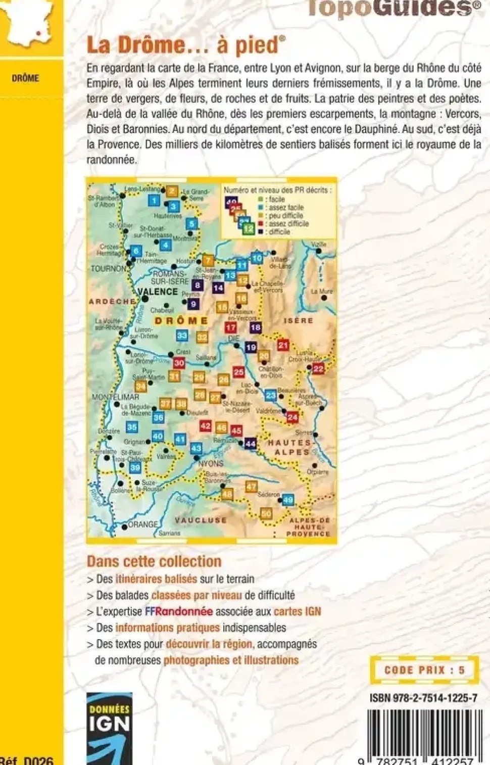 La Drome A Pied D026 - Topo | Ffrp