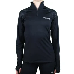 Ladies Fleece 1/2 Zip Top Trail+ Black | Impulse Outdoor
