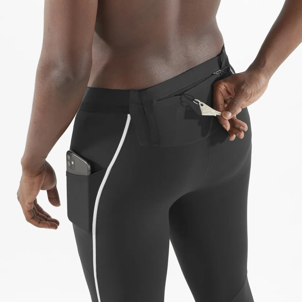 Legging Sense Stow Deep Black - Collant | Salomon