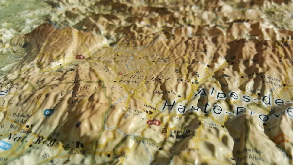 Les Massifs De Provence - Cartes | 3dmap