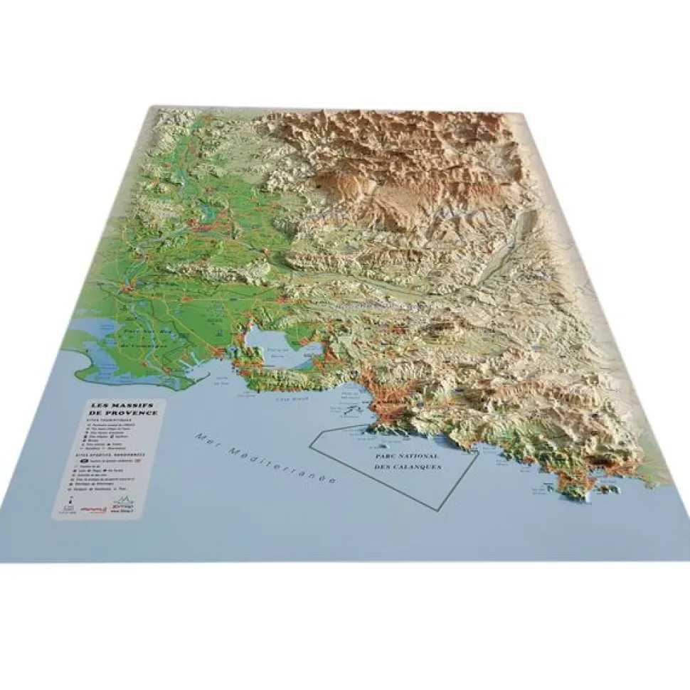 Les Massifs De Provence - Cartes | 3dmap