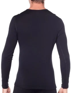 M 260 Tech Ls Crewe Black - Tee Shirt Ml | Icebreaker