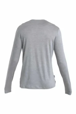 M Mer 125 Cool-lite Sphere III Ls T-shirt Metro Hthr | Icebreaker