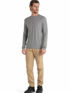 M Mer 125 Cool-lite Sphere III Ls T-shirt Metro Hthr | Icebreaker