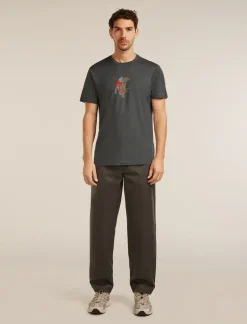 M Mer 150 Tech Lite Ss T-shirt Bear Catch Obsidian - Tee Shirt Mc
