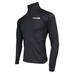 Men Fleece 1/2 Zip Top Trail+ Black - Tee Shirt Ml | Impulse Outdoor